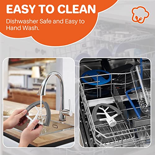 FUNYKICH 4.5/5 Quart Flex Edge Beater for KitchenAid Tilt-Head Stand Mixer, All-Metal Die Cast Blade with Both-Sides Flex Silicone Edges Bowl Scr