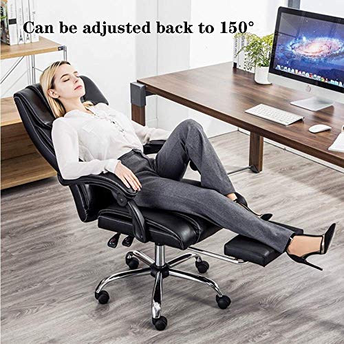 Mu Ergonomic Executive Chair Leather Office Chair Home Office Comfortable Adjustable Swivel Computer Desk Chair Office Chair