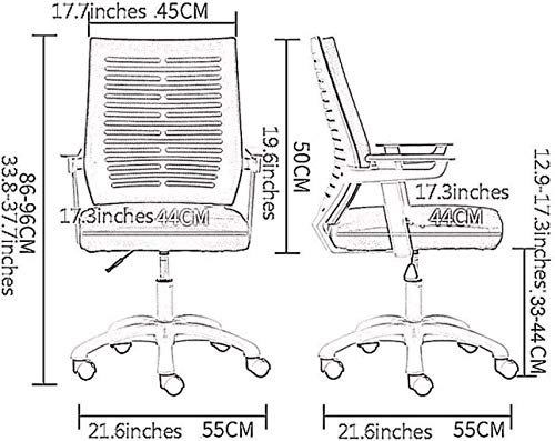 MU Office Chair Game Chair Swivel Office Chair Computer Chair High Back Ergonomic Backrest Home Lift Chair,Black