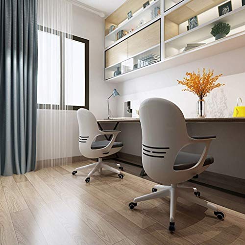 Mu Computer Chair,Home Student Study Writing Chair Backrest Eggshell Office Chair Applicable 120~180Cm Height 60~75Cm Table Height,White,60 * 60