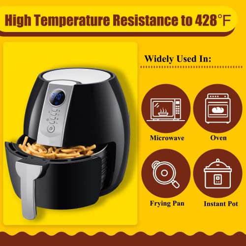 DJEIZME Air Fryer Liners,Air Fryer Paper Liners,Air Fryer Accessories,Oil Proof,Waterproof,Suitable for Air Fryer Steamer,Microwave Oven, 50PCS