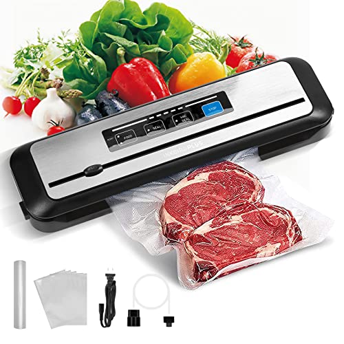 INKBIRD Vacuum Sealer Machine with Seal Bags and Starter Kit,Automatic Food Sealer Machine for Food Preservation,Dry/Moist/Pulse/Canister Mode Va