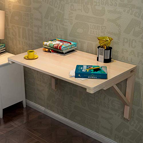 MYYINGELE Simple Household Folding Table, Wall-Mounted Dining Table, Home Office Children Study Desk, Small Square Table With 2 Brackets, Writing