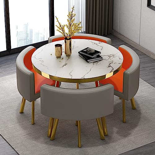 Office Reception Room Club Table and Chair Set Reception Table and Chair Combination Negotiation Table Office Shops Meetings Small Round Tables O