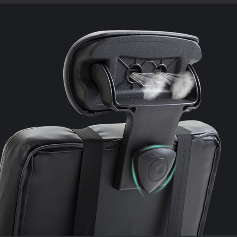 LUKEO Home Office Reclining Lounge Chair Lift Rotary Chair Footstool Executive Chair Lunch Lounge Chair (Color : Argento, Size : Light Grey)