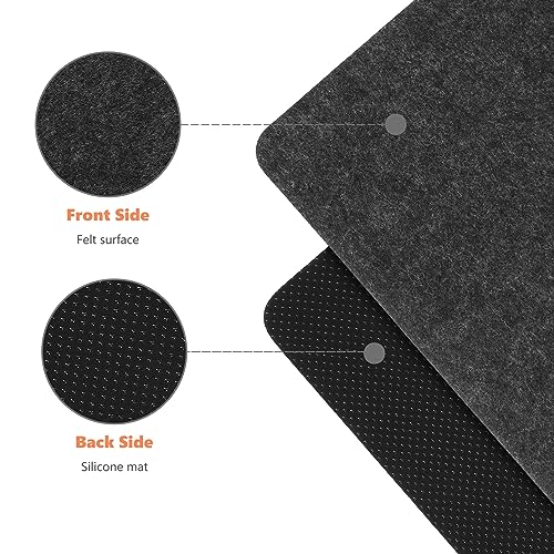 Heat Resistant Mat for Air Fryer, 3 Pcs Kitchen Countertop Heat Protector Mat, Non-Slip Kitchen Appliance Sliders, Compatible for Air Fryer Acces