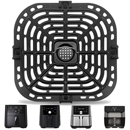 Air Fryer Accessories for Instant Vortex 6 in 1 6QT Gourmia GAF735 6 QT Air Fryer, Original Replacement Air Fryer Grill Plate Grill Pan Crisper P