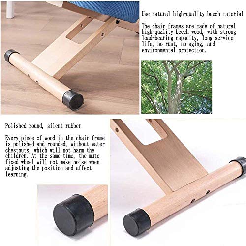 Stylish Simplicity Chair Ergonomic Adjustable Posture Stoolkneepad Kneeling Modern Beech Office Furniture Computer Suitable for Writing Games Com