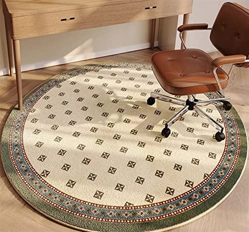 Liveinu Office Chair Mat for Hardwood & Tile Floor, Round Computer Gaming Rolling Chair Mat, Under Desk Low-Pile Rug, Large Anti-Slip Floor Prote