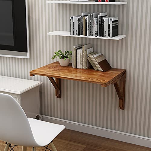 KEppd Wall Table Folding for Kitchen, Breakfast Bar Table, Compact Small Space Corner Computer Desk Workstation Wall Mounted Drop Leaf Desk for O