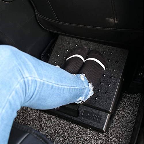 luoyipink Adjustable Footrest with Removable Soft Foot Rest Pad, 4-Level Height Adjustment, with Massaging Beads, Max-Load 120Lbs, Suitable for h