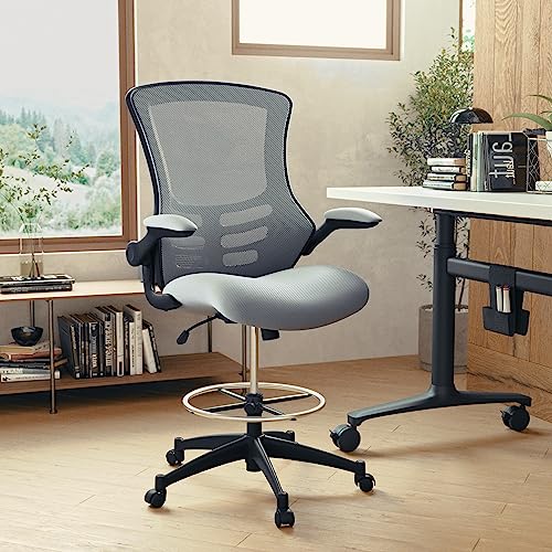 Flash Furniture Drafting Chair, 64.77 x 62.23 x 128.91 cm