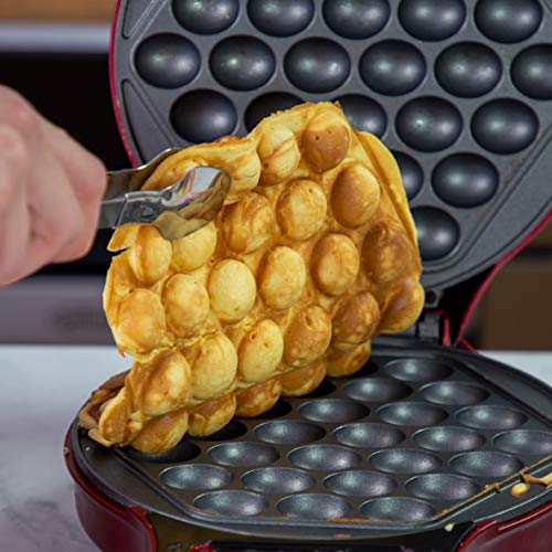 Global Gizmos 35539 Bubble Waffle Maker / 700W / Unique Thermostatic Design / 180° Dual Sided Cooking System/Easy Clean, 700 W,