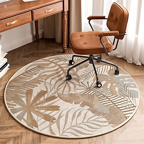 Liveinu Round Office Chair Mat for Hardwood & Tile Floor, Computer Chair Mat, Desk Chair Mat, Anti-Slip Floor Protector for Home Office, green, d