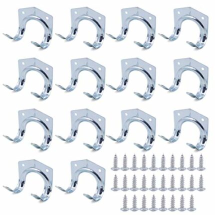 Geluode 14 PCS Tool Hanger Hooks,Garden Shed Hooks,Multifunctional Heavy Duty Tool Hooks for Shed Garden Warehouse Shop Farm Workbench Tools Stor