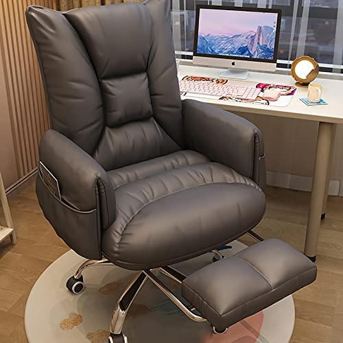 office chair gaming chair computer chair Ergonomic Office Chair,Executive Computer Chair with Padded Armrest and Footrest, Swivel Desk Chair Adju