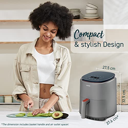 COSORI Air Fryer Lite 3.8L, 75-230℃, Amazon Exclusive, 7 Cooking Functions, Smart Control, 1500W, 1-3 Portions, Free with 110+ Online Recipes Coo