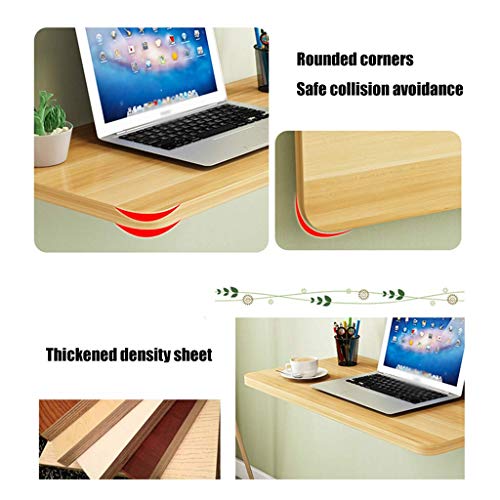 MYYINGELE Wall Mounted Drop Leaf Table, Dining Tables For Small Spaces Little Wall Desk Office Home Kitchen Table, Computer Desk, Pink, 50 * 40cm