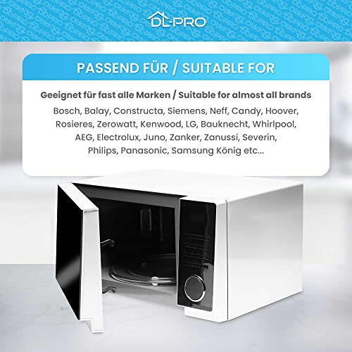 DL-pro Universal Microwave Plate 27 cm Smooth Turntable Plate Glass Plate Glass Plate Glass Turntable 270 mm Round for Microwave Microwave