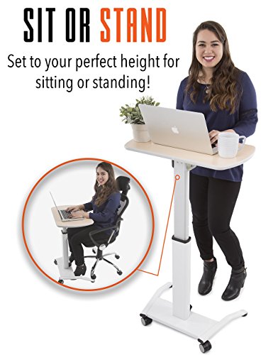 Stand Steady Multifunctional Podium | Lectern | Laptop Stand | Mobile Workstation! Excellent use for classrooms, Offices, and Home!