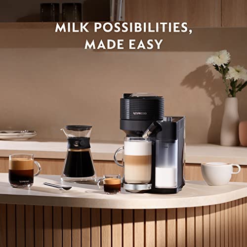 De'Longhi Nespresso Vertuo Lattissima Automatic One Touch Pod Coffee Machine with Integrated Milk Frother for Espresso, Cappuccino and Latte in M