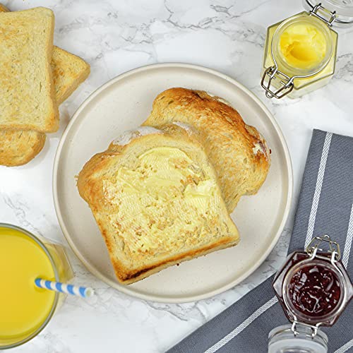 Kitchen Perfected 4 Slice Wide Slot Toaster, 6 Browning Settings, Defrost/Reheat/Cancel, High Lift, Centralisation Even Toasting - Black Stainles