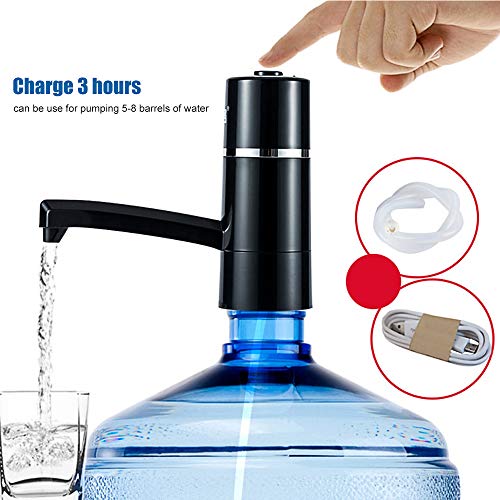 Drinking Water Pump, TECKCOOL Wireless Automatic Electric Gallon Drinking Bottle Water Dispensing Pump System, Portable Switch 5W USB Charging Wa