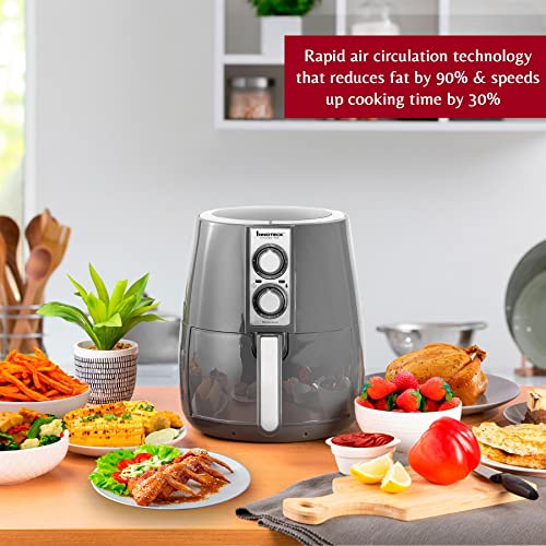Innoteck Kitchen Pro 4L Air Fryer - Multifunctional Cooking Equipment - Over Heat Protection - Non Slip Feet - Add Stylish Addition to Your Kitch