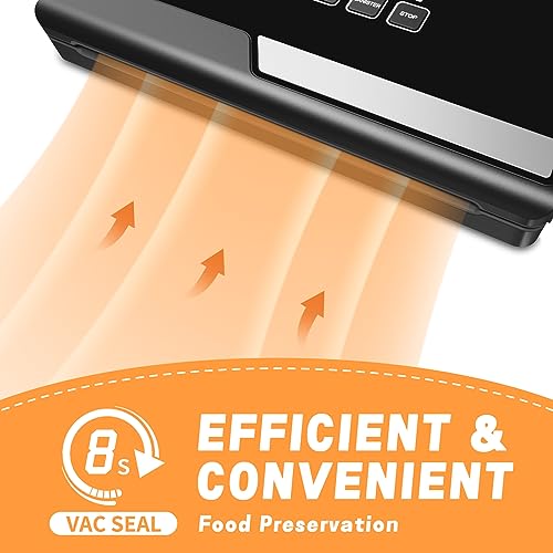 ELECCI Vacuum Sealer - Automatic Vacuum Sealer Machine with DRY & MOIST Modes for Food Preservation, Multifunctional Food Vacuum Sealer Machine w