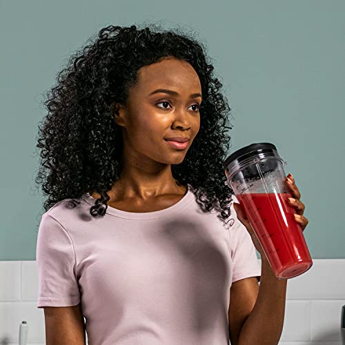 Ninja Blender with 2 Automatic Programs: Blend & Max Blend, Pulse Setting, 2x 700ml Cups with Spout Lids, 1000W, Dishwasher Safe Parts, Smoothie