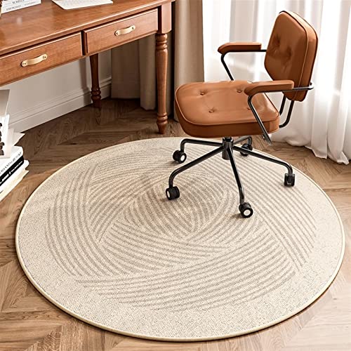 Liveinu Round Office Chair Mat for Hardwood & Tile Floor, Computer Chair Mat, Desk Chair Mat, Anti-Slip Floor Protector for Home Office, green, d