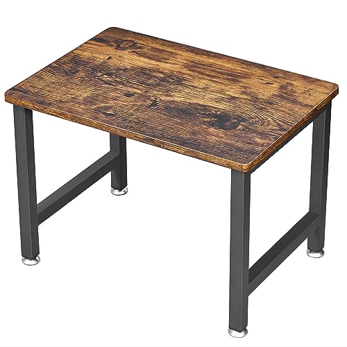 HOMCENES Vintage Printer Stand, Industrial Printer Table Rack, Desktop Mobile Printer Cart, Storage Rack Under Desk, Sturdy Little Printer Desk,