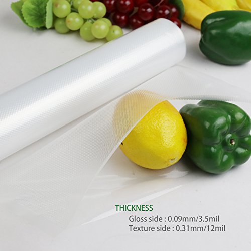 Becko Vacuum Sealer Rolls for Foodsaver and Sous Vide, BPA Free and FDA Approved, Freely Tailored, Fit For Most Vacuum Sealers - 28cm (W) x 6m (L