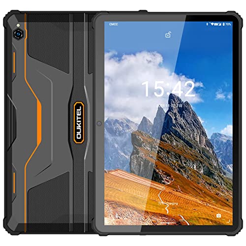 Tablet 10.1 Inch OUKITEL RT1, 10000mAh Large Battery, Octa-Core 4GB RAM + 64GB ROM, 1920x1200 FHD+ Rugged Tablet, 16+16MP Camera, Dual 4G SIM+5G
