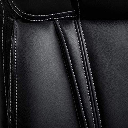 LZQDM Executive Office Chair PU Leather Ergonomic Computer Chair High Back Home Office Swivel Desk Chairs with Headrest and Lumber Support, Black