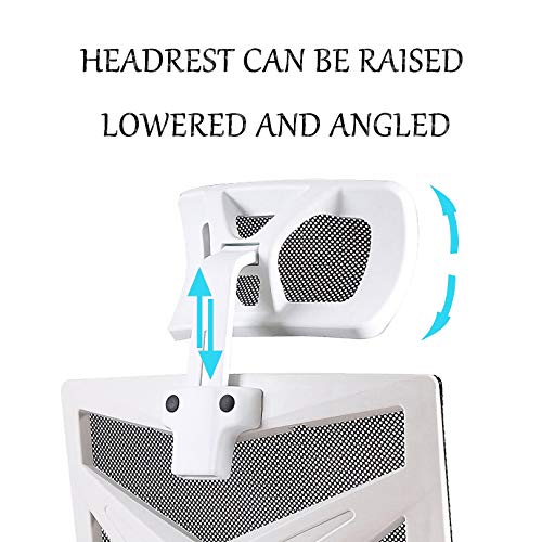 Home Ergonomic Office Chair High Back Adjustable Swivel Video Game Chair Computer Chair with Headrest and Breathable Skin-Friendly Mesh Ergonomic
