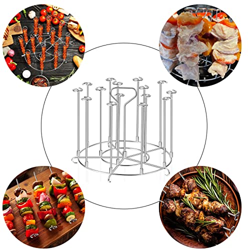 Air Fryer Skewer Rack, 6 Quart Stainless Steel Grills Rack for Air Fryer, Kebab Stand Accessories for Ninja Air Fryer