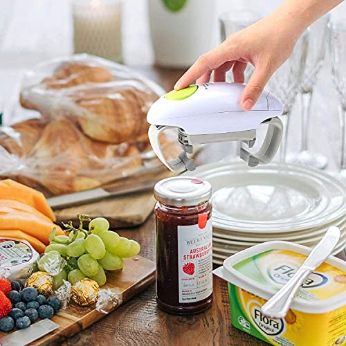 Chulovs Electric Jar Opener, Kitchen Gadget Strong Tough Automatic Jar Opener for New Sealed Jars,The Hands Free Jar Opener with Less Effort to O