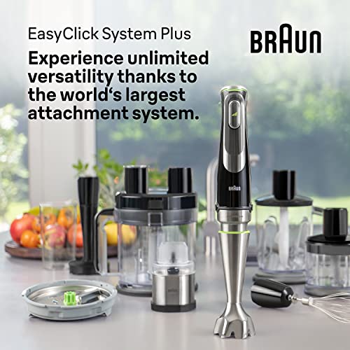 Braun MultiQuick 9 Hand Blender, Mixer, XL Food Processor, Active PowerDrive Technology, Multifunctional Bowl with 0.6L Capacity, 1200W, MQ9187XL