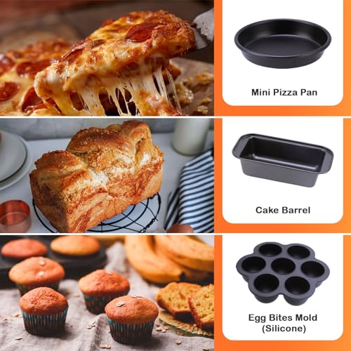 Air Fryer Accessories, 13pcs Fit for Ninja Foodi AF300UK, AF400UK & Tower T17088, Salter & Other 7.6L-9.5L Dual Air Fryers, Including 100pcs Pape