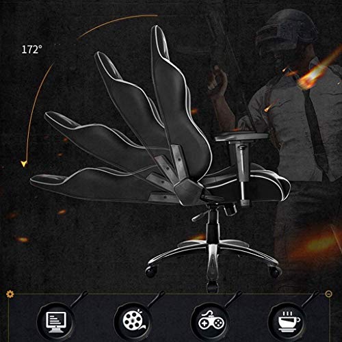 LZQDM Office chair -Ergonomics sports Chair Comfortable Sedentary Reclining Home College Chairs Dormitory Computer Chair