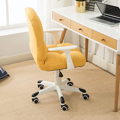 LZQDM Office chair-Home Chair Comfortable High Rebound Sponge PadErgonomic Backrest Fixed Armrest
