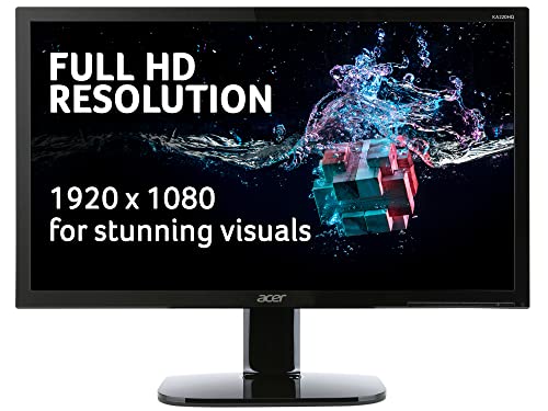 Acer KA220HQbi 21.5 Inch Full HD Monitor (TN Panel, 5ms, HDMI, VGA, Black)