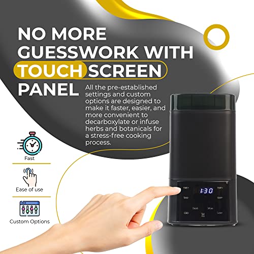 Nebula Boost Decarboxylator & Infuser - for Herb Activation & Infusion of Butter & Oils. Simple Operation, Includes Mess Free Container, Sleeve &