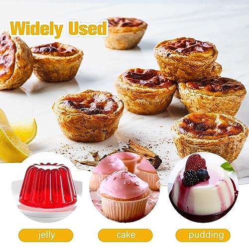 Aluminum Egg Tart Mould, 14PCS Mini Yorkshire Pudding Tin for Air Fryer, Air Fryer Ramekins, Air Fryer Yorkshire Pudding Tin, Metal Ramekins for