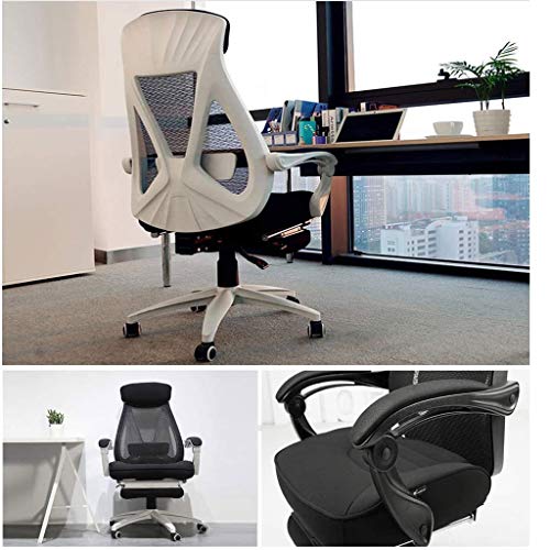 NXYJD Ergonomic High Back Executive Mesh Chair, with Adjustable Lumbar Support, Headrest and Armrests Office Chair Computer Chair