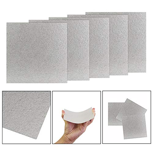 BUZIFU 5 Pcs Microwave Oven Mica Plate Sheet Waveguide Cover Universal Mica Foil Microwave Mica Sheet Mica Plate Microwave Oven Repairing Part fo