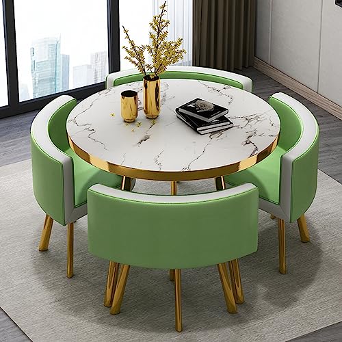 Office Reception Room Club Table and Chair Set Reception Table and Chair Combination Negotiation Table Office Shops Meetings Small Round Tables O