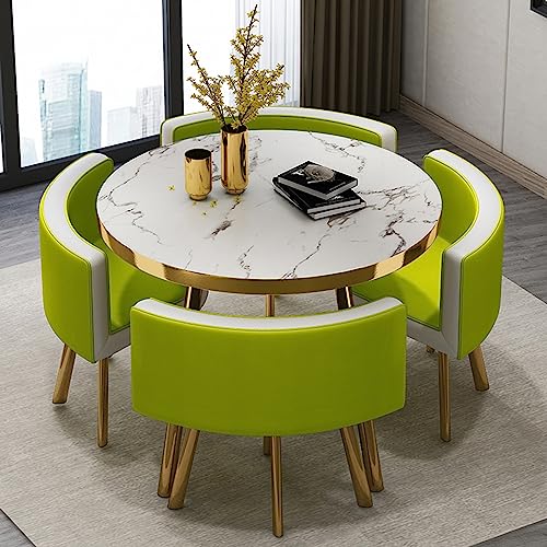 Office Reception Room Club Table and Chair Set Reception Table and Chair Combination Negotiation Table Office Shops Meetings Small Round Tables O