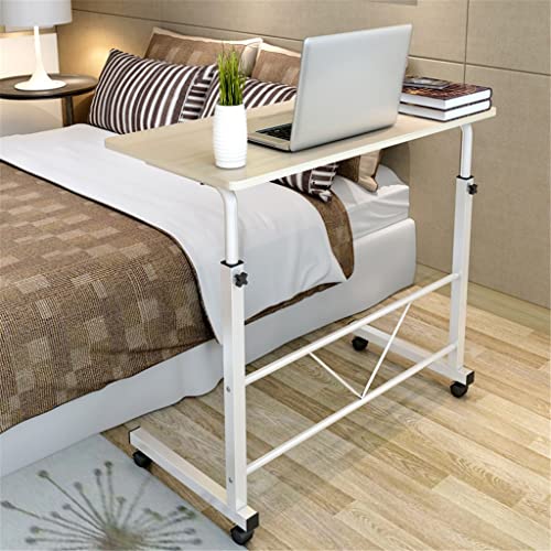 LIRUXUN Height Adjustable Computer Game Desk for Bedroom Laptop Desks Movable Lifting Study Table Wooden Tables Home Furniture (Color : D, Size :